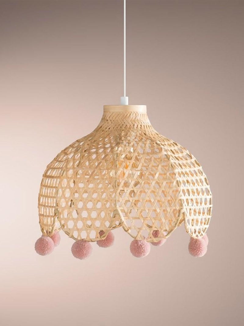 Suspension bambou campagne D28 Beige - Kiabi
