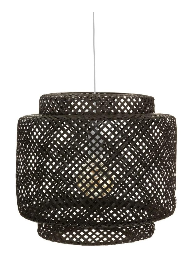 Suspension bambou noir Liby diam 40 cm Noir - Kiabi