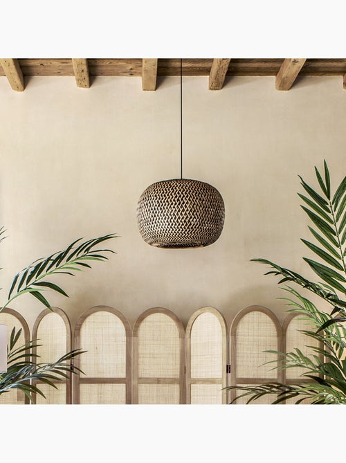 Suspension bambou tressé design ethnique SINAI - Kiabi Suspension bambou tressé design ethnique SINAI - Kiabi