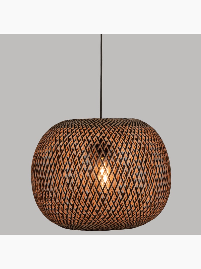 Suspension bambou tressé design ethnique SINAI Multicolore - Kiabi