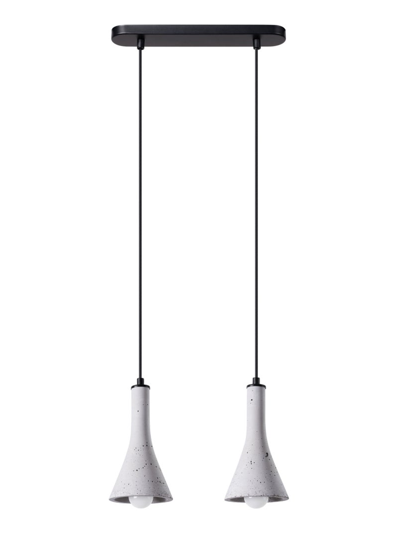 Suspension Béton Gris E14 2 Rea Gris - Kiabi