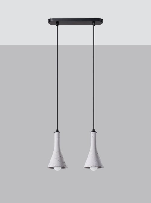 Suspension Béton Gris E14 2 Rea - Kiabi