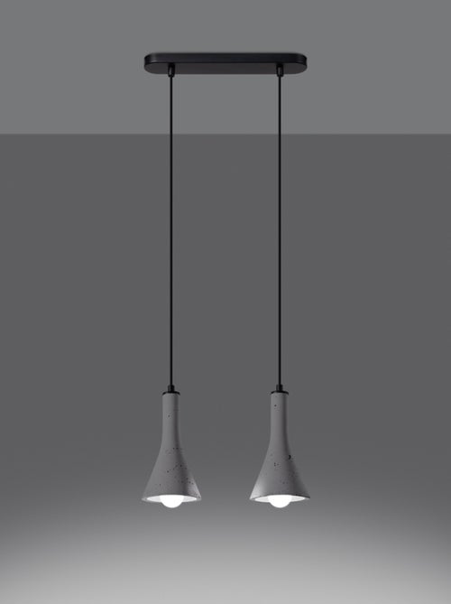 Suspension Béton Gris E14 2 Rea - Kiabi
