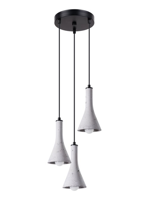 Suspension Béton Gris E14 3 Rea - Kiabi