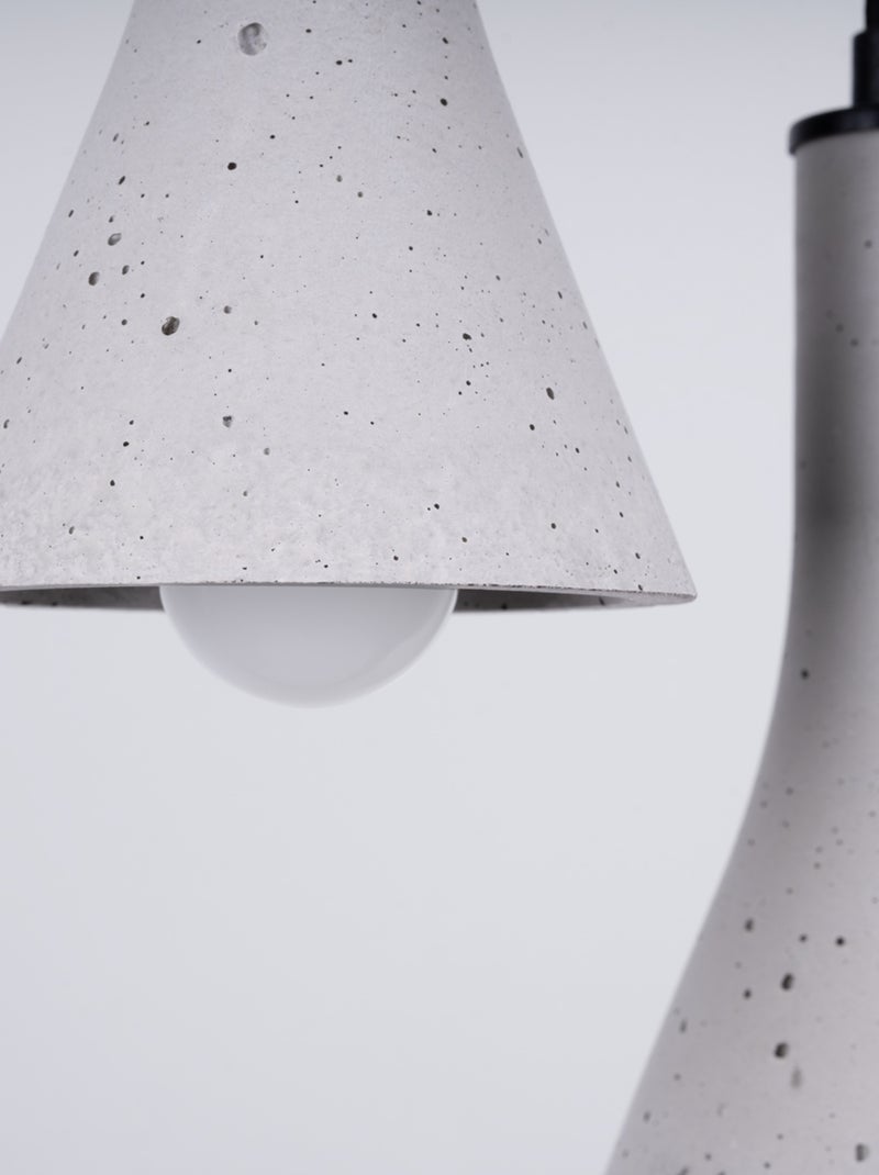 Suspension Béton Gris E14 3 Rea Gris - Kiabi