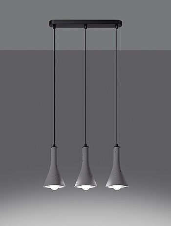 Suspension Béton Gris E14 3 Rea Line