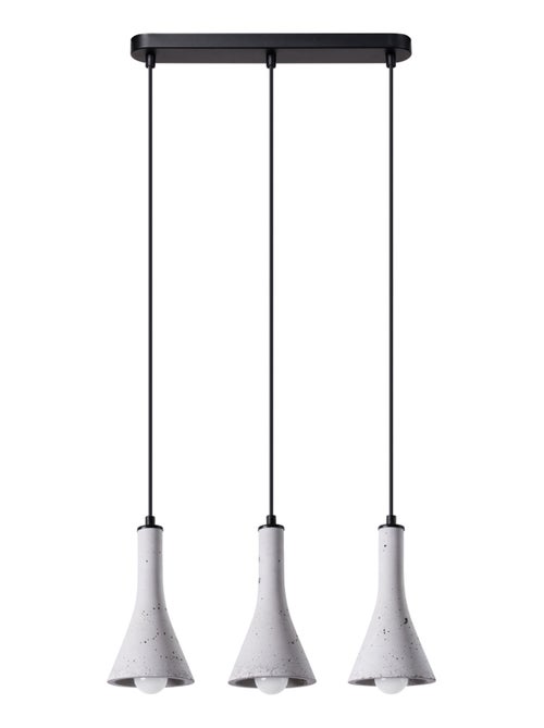 Suspension Béton Gris E14 3 Rea Line - Kiabi
