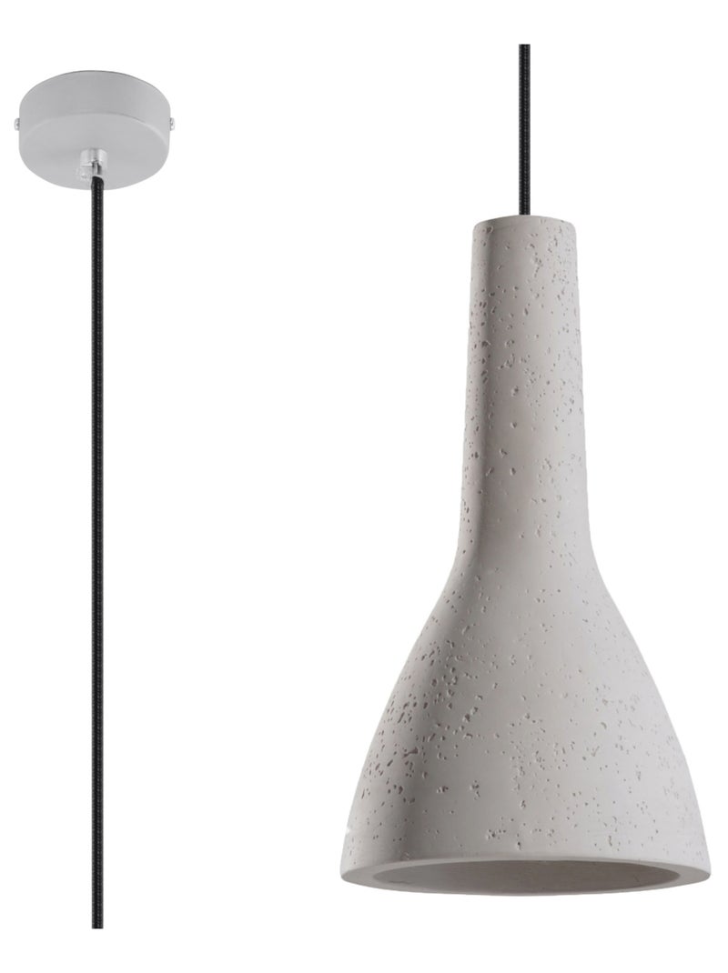 Suspension Béton Gris E27 1 Empoli Gris - Kiabi