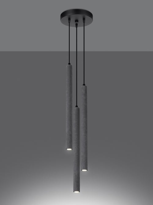 Suspension Béton Gris G9 3 Pastelo - Kiabi