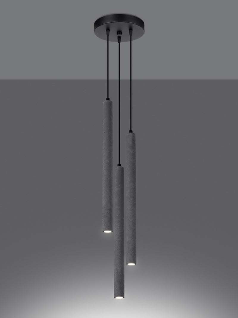 Suspension Béton Gris G9 3 Pastelo Gris - Kiabi