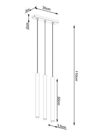 Suspension Béton Gris G9 3 Pastelo Line