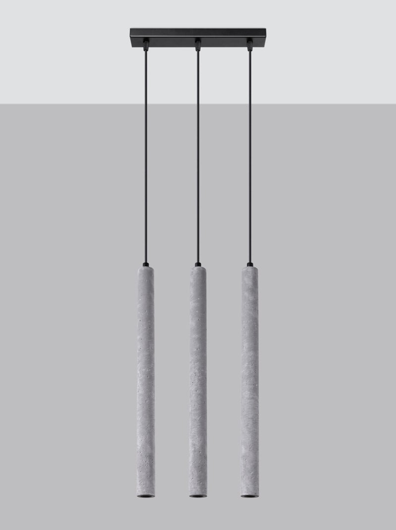 Suspension Béton Gris G9 3 Pastelo Line Gris - Kiabi