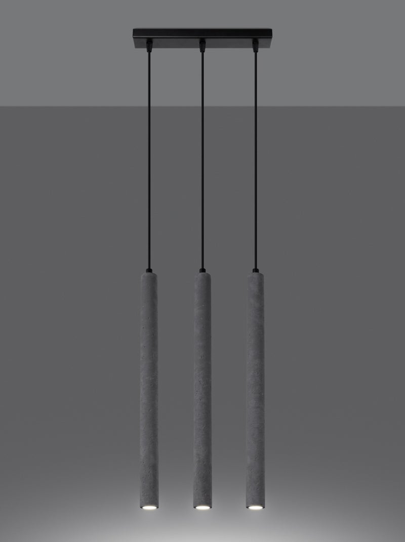Suspension Béton Gris G9 3 Pastelo Line Gris - Kiabi