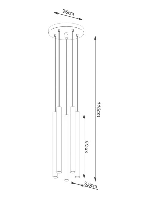 Suspension Béton Gris G9 5 Pastelo - Kiabi