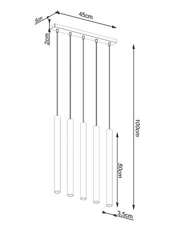 Suspension Béton Gris G9 5 Pastelo Line