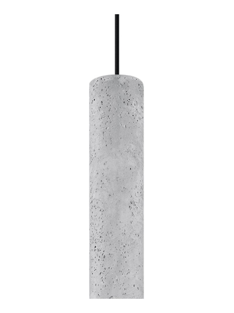 Suspension Béton Gris GU10 1 Luvo Gris - Kiabi