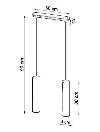 Suspension Béton Gris GU10 2 Luvo
