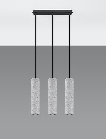 Suspension Béton Gris GU10 3 Luvo