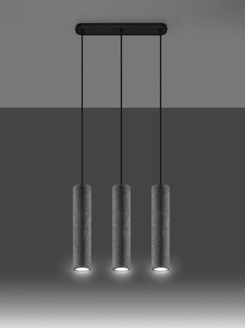 Suspension Béton Gris GU10 3 Luvo - Kiabi