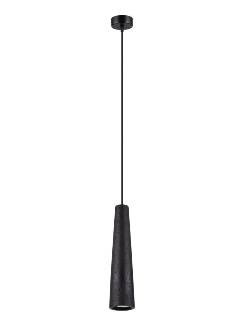 Suspension Béton Noir GU10 1 Electra Noir - Kiabi