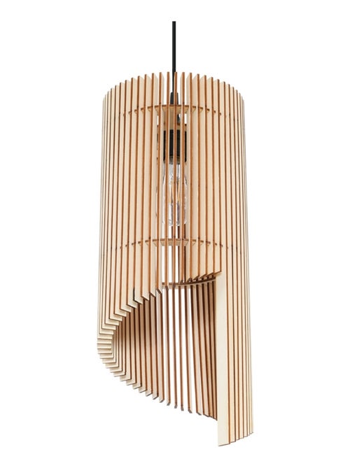 Suspension Bois Bois Naturel E27 1 Alexia - Kiabi