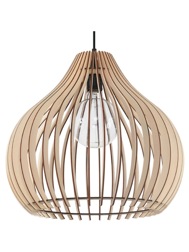 Suspension Bois Bois Naturel E27 1 Aprilla Marron - Kiabi