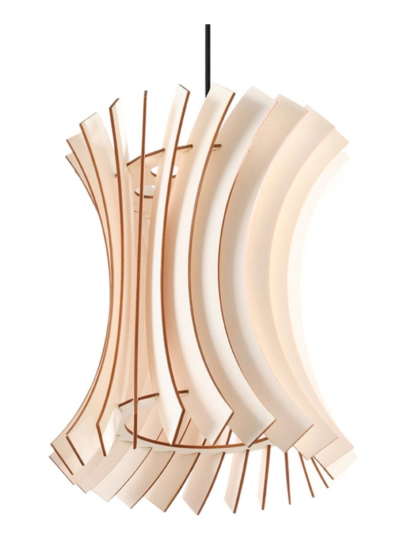 Suspension Bois Bois Naturel E27 1 Oriana Marron - Kiabi