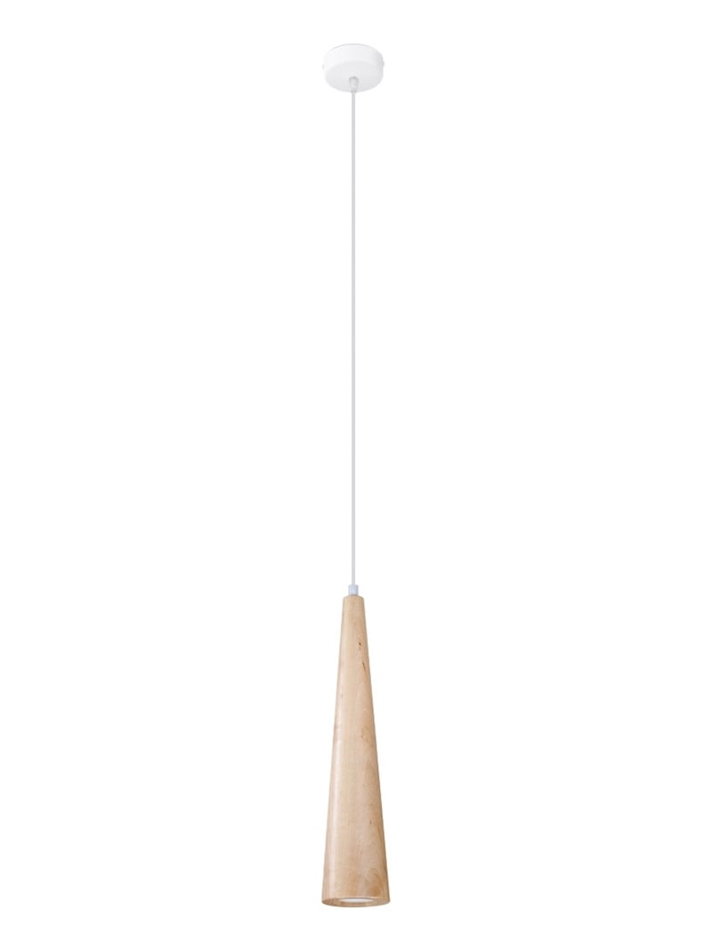 Suspension Bois Bois Naturel GU10 1 Sula Marron - Kiabi