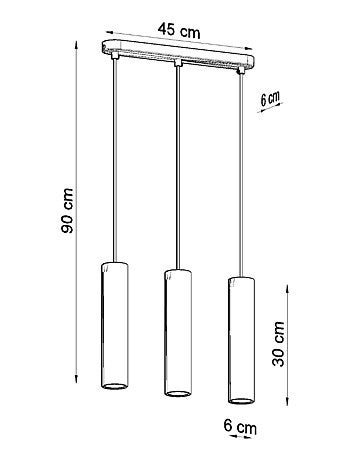 Suspension Bois Bois Naturel GU10 3 Lino Line
