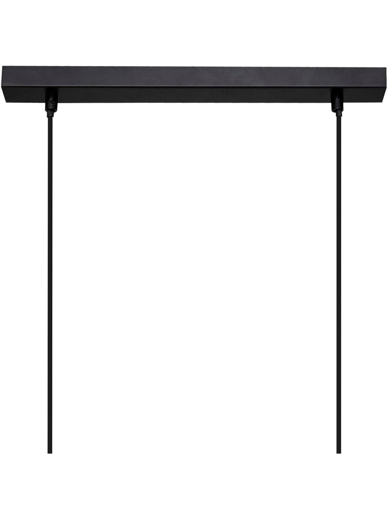 Suspension bois métal 5 lampes JAKE Noir - Kiabi