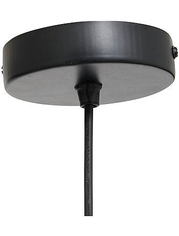 Suspension boule en manguier rochi