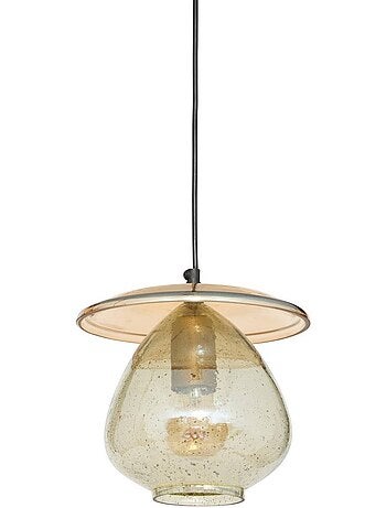 Suspension boule en verre recyclé nateo