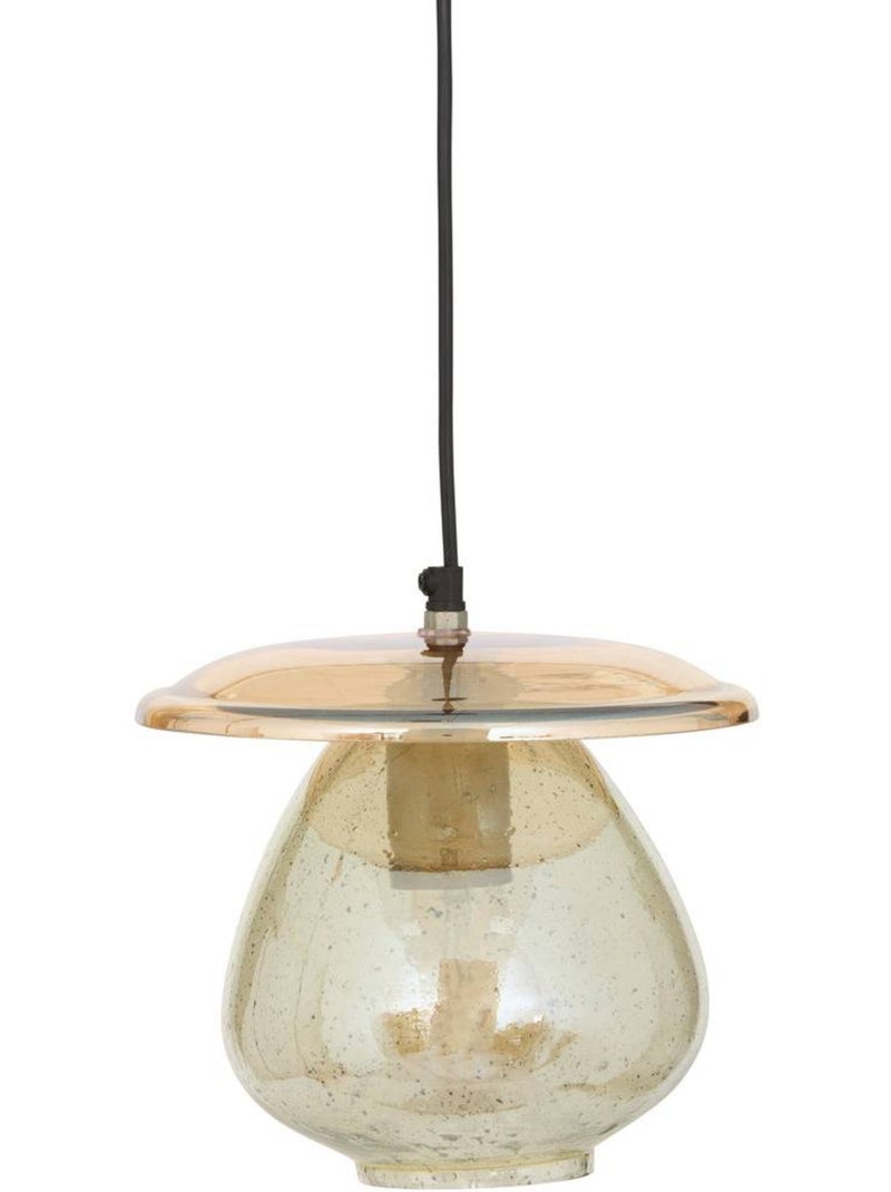 Suspension boule en verre recyclé nateo Ambre - Kiabi