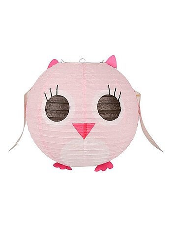 Suspension boule japonaise hibou D35