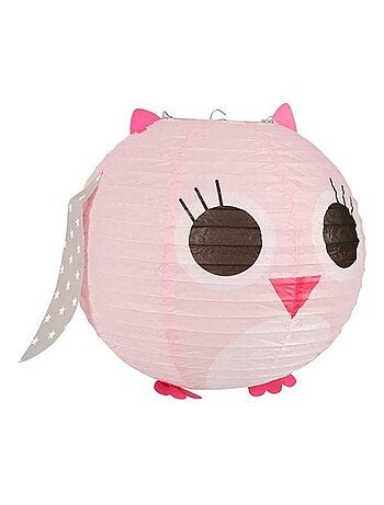 Suspension boule japonaise hibou D35