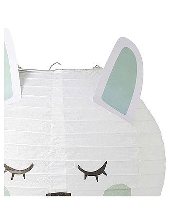 Suspension boule japonaise lapin bleu D35