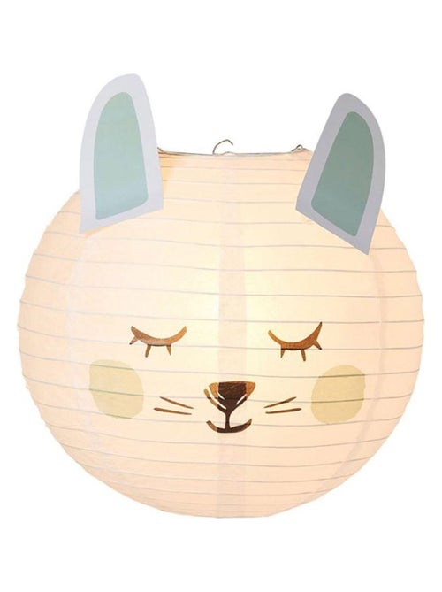 Suspension boule japonaise lapin bleu D35 - Kiabi