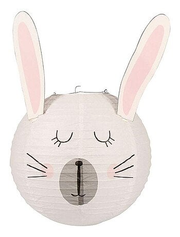 Suspension boule japonaise lapin D35