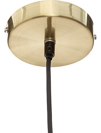 Suspension boule verre et métal doré DRIS