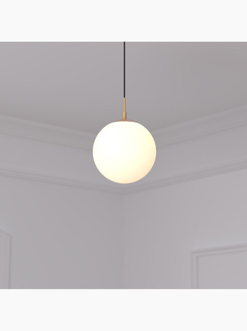 Suspension boule verre et métal doré DRIS - Kiabi Suspension boule verre et métal doré DRIS - Kiabi