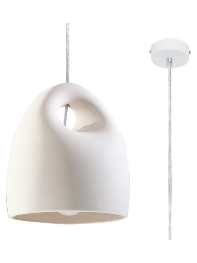 Suspension Céramique Blanc E27 1 Bukano Blanc - Kiabi