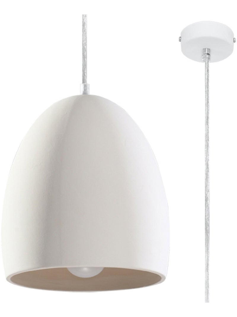 Suspension Céramique Blanc E27 1 Flawiusz Blanc - Kiabi