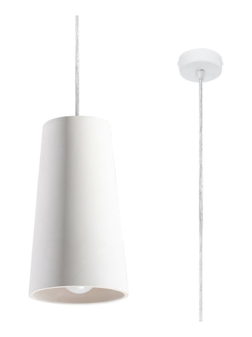 Suspension Céramique Blanc E27 1 Gulcan - Kiabi