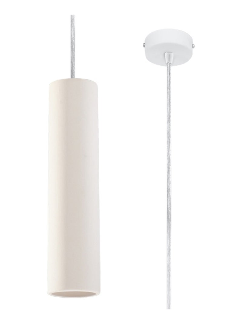 Suspension Céramique Blanc GU10 1 Nancy Blanc - Kiabi