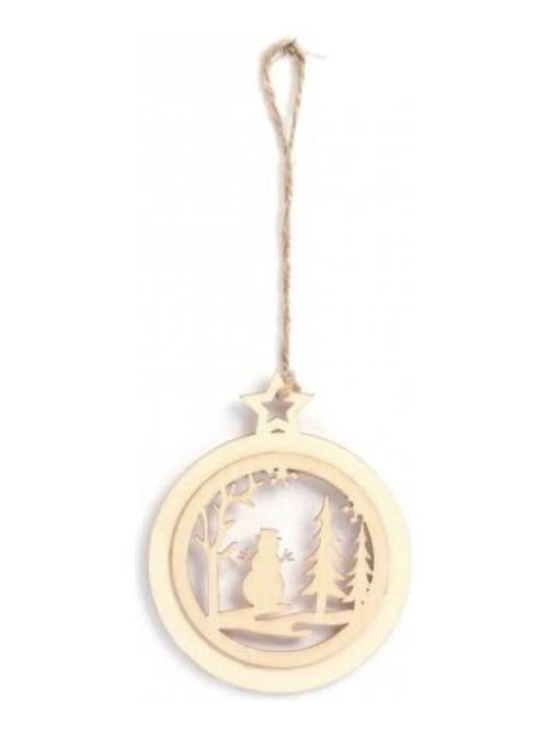 Suspension cercle bonhomme de neige - Kiabi