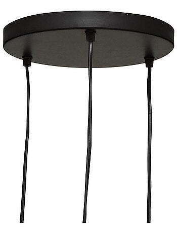 Suspension corde 3 lampes Jily naturel D20