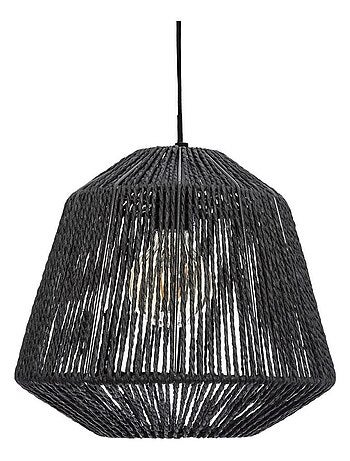 Suspension corde Etnik Jily noir D29