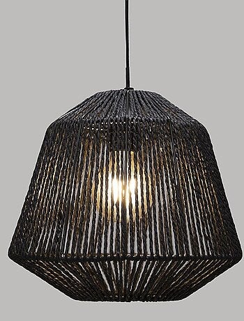 Suspension corde Etnik Jily noir D29