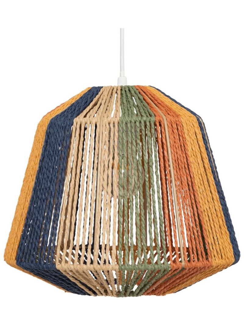 Suspension corde multicolore diam 29cm Multicolore - Kiabi