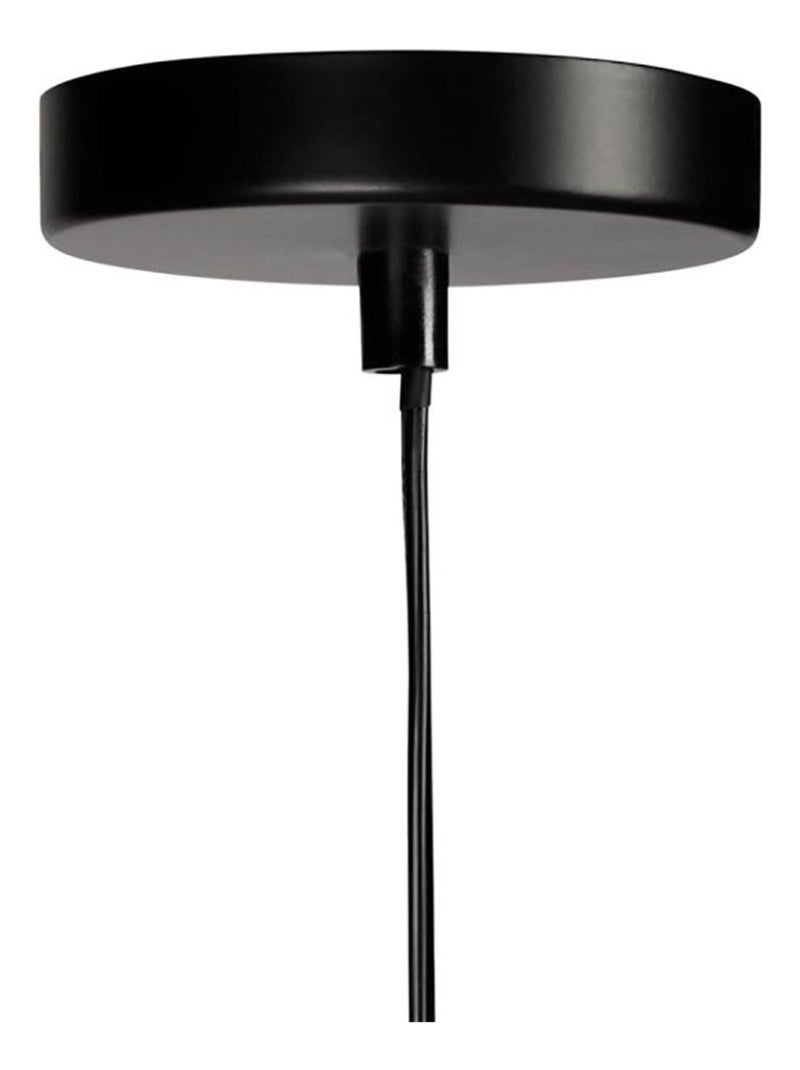 Suspension cylindrique métal lin Alma noire beige Beige - Kiabi